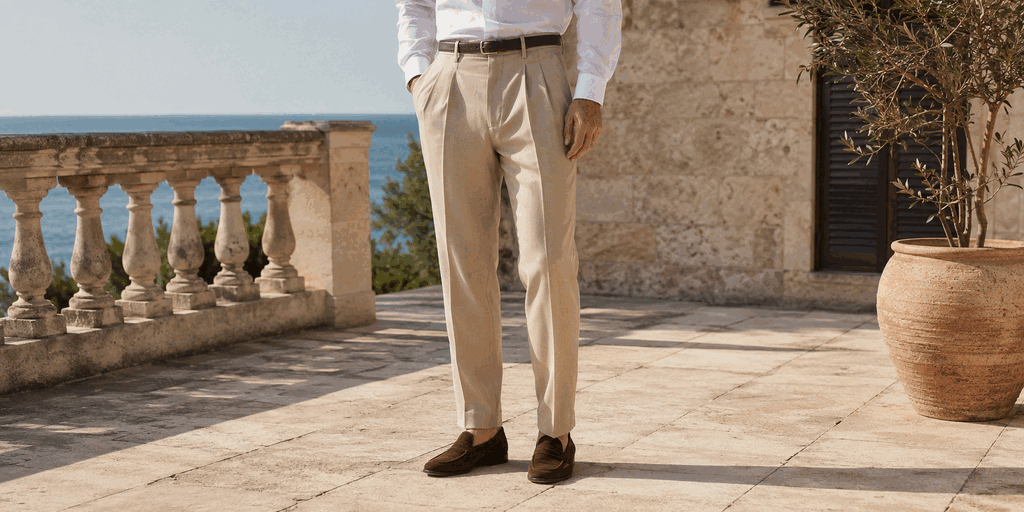 Çift Pile Pantolon ile Yazdan Sonbahara Modern Erkek Stili