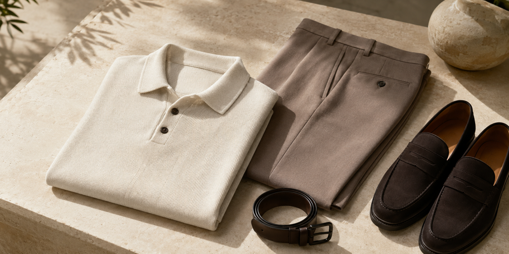 Polo Yaka Triko Tişört ile Yazdan Sonbahara Şehirli Stil
