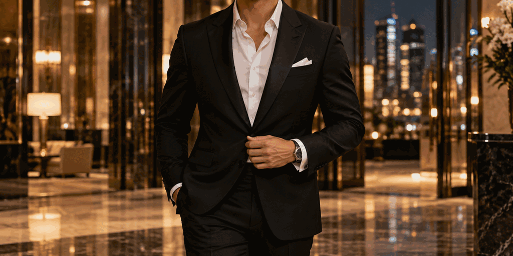 Slim Fit Siyah Mono Yaka Takım Elbise İş Toplantısından Akşam Davetine Nasıl Taşınır?