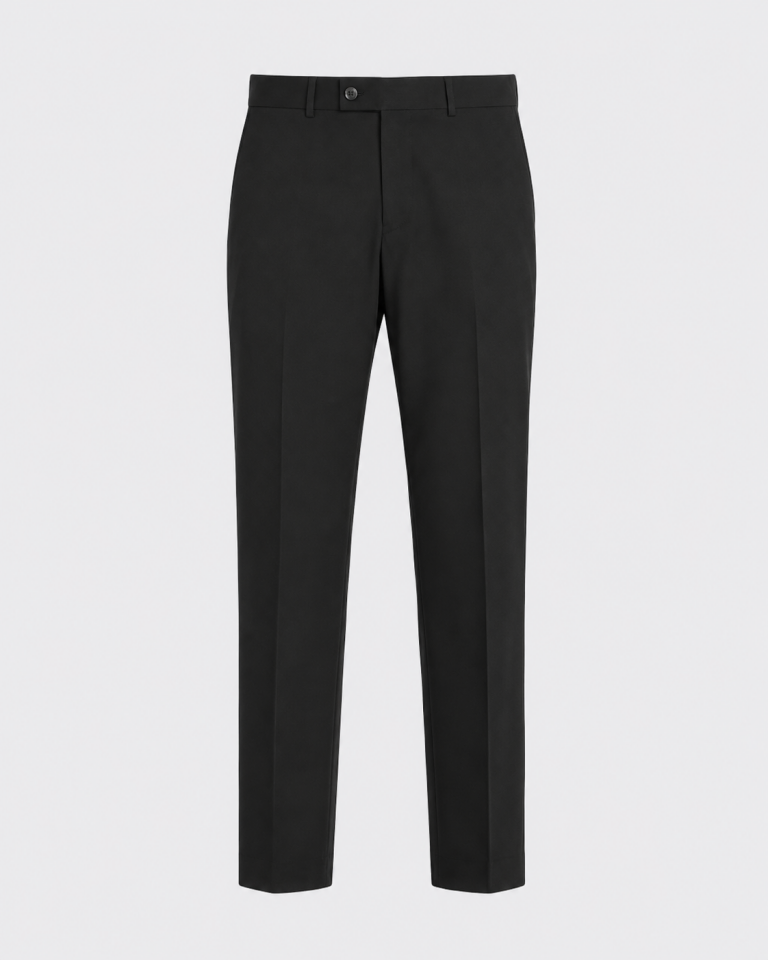 Wodelli Siyah Erkek Pantolon Regular Fit – Rahat Bol Kalıp, Premium Kumaş