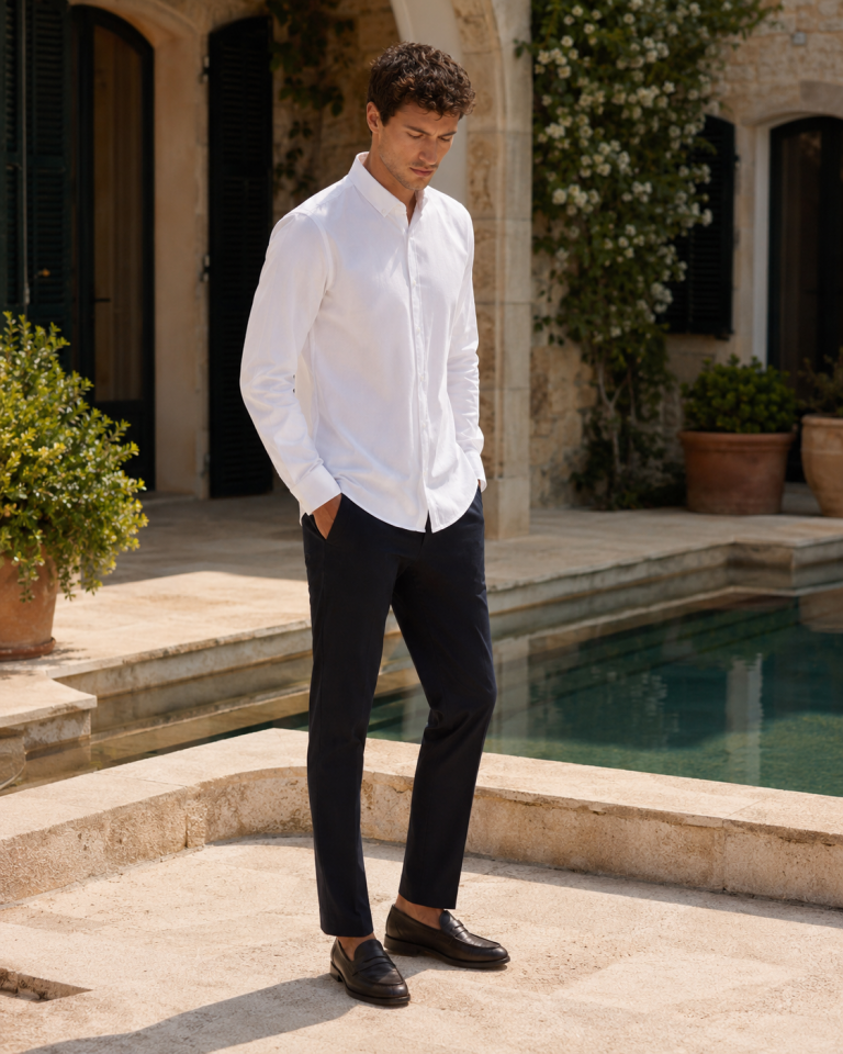 Wodelli Uzun Kol Slim Fit Dar Kesim Beyaz Non Iron Pamuklu Gömlek