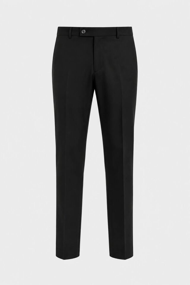 Wodelli Siyah Erkek Pantolon Regular Fit – Rahat Kalıp, Premium Kumaş