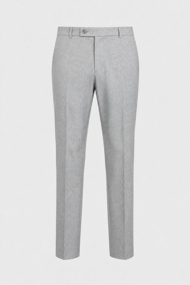 Wodelli Açık Gri Erkek Pantolon Regular Fit – Rahat Kalıp, Premium Kumaş
