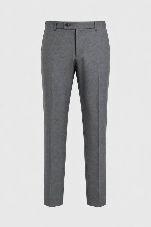 Wodelli Gri Erkek Pantolon Regular Fit – Rahat Kalıp, Premium Kumaş