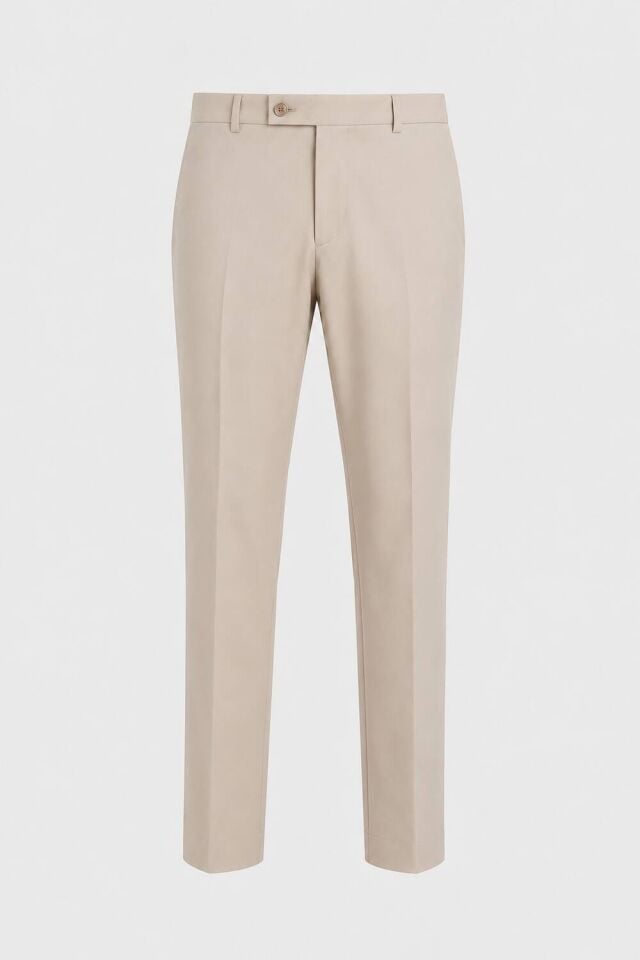 Wodelli Bej Erkek Pantolon Regular Fit – Rahat Kalıp, Premium Kumaş