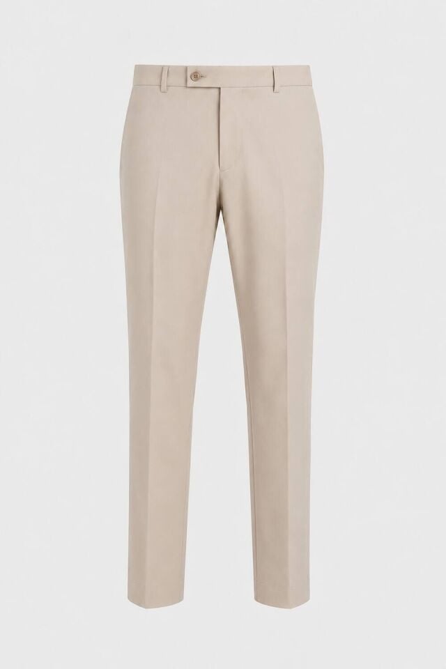 Wodelli Bej Erkek Pantolon Regular Fit – Rahat Kalıp, Premium Kumaş