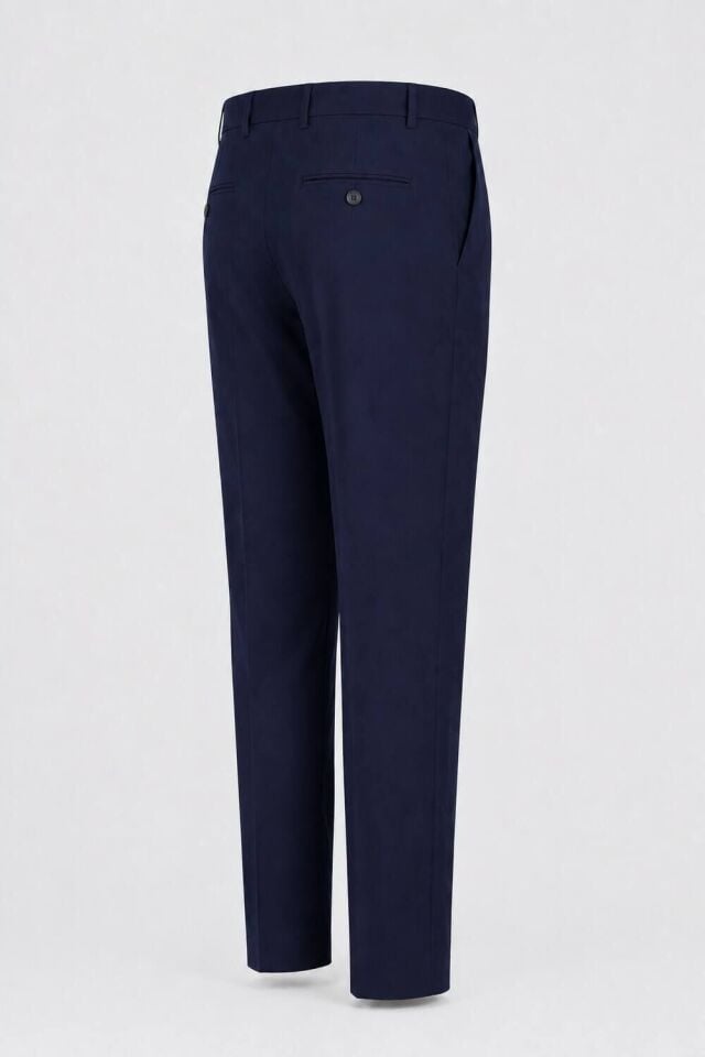 Wodelli Lacivert Erkek Tek Pile Pantolon Regular Fit – Rahat Kalıp, Premium Kumaş