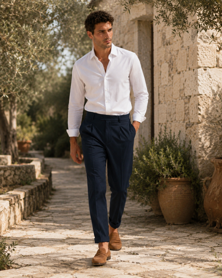 Wodelli Lacivert Relax Fit Pileli Erkek Pantolon – Modern Stil & Rahat Uyum