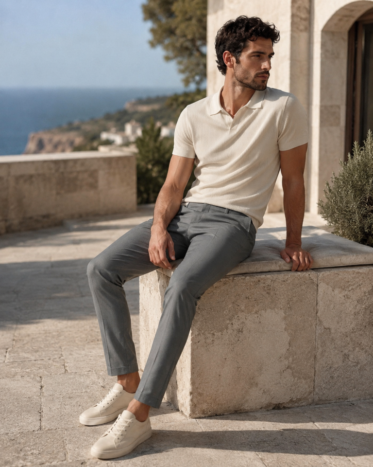 Wodelli Erkek Gri Slim Fit Kumaş Pantolon – Premium Kumaş